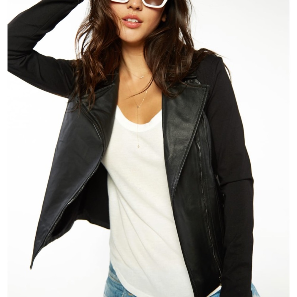 David Lerner Size XS Moto Leather Jacket